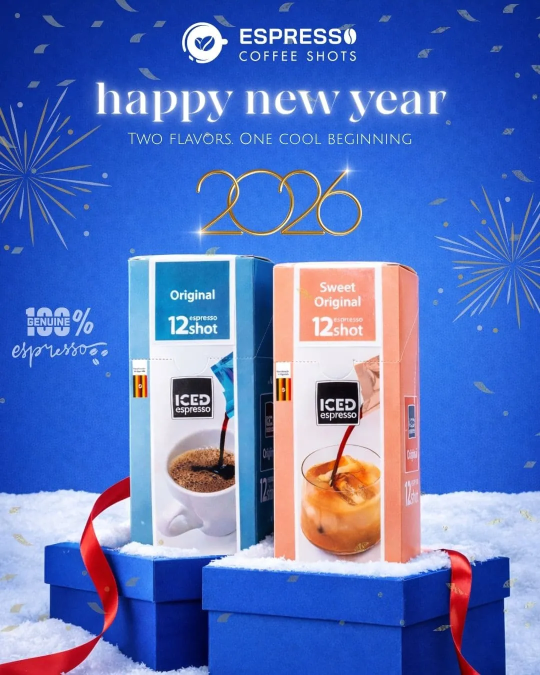 Espresso happy new year festive post